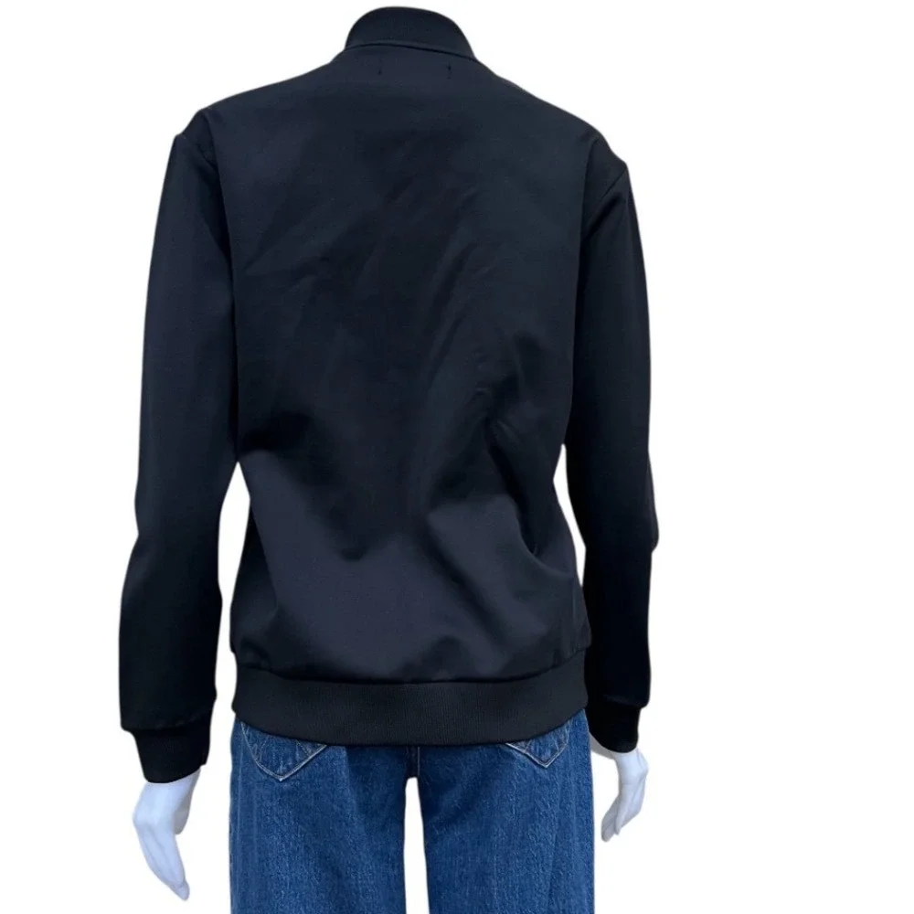 New Arieta Bomber Women Black Beaded Dinosaur Skull Athleisure Sz M Grunge NWT - Picture 15 of 17